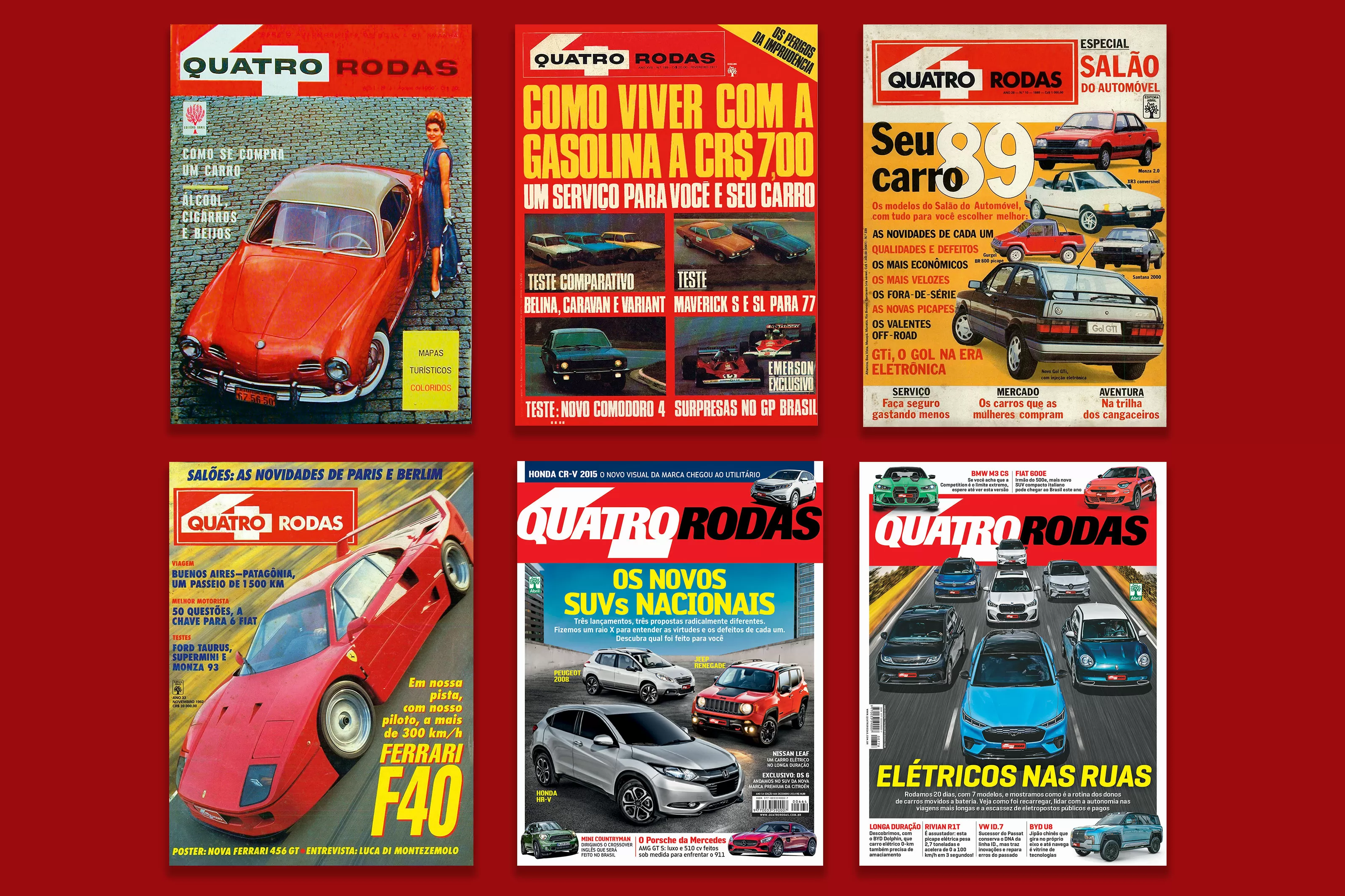 Como a indústria automotiva evoluiu ao longo dos 65 anos da Quatro Rodas