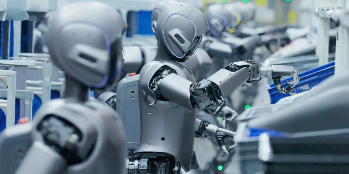 Zeekr coloca fábrica para operar só com robôs humanoides