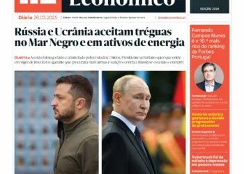 A primeira página do Jornal Económico de 26 de março