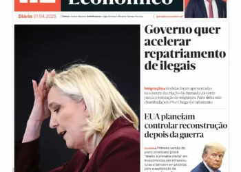A primeira página do Jornal Económico de 1 de abril