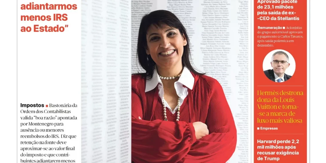 A primeira página do Jornal Económico de 16 de abril