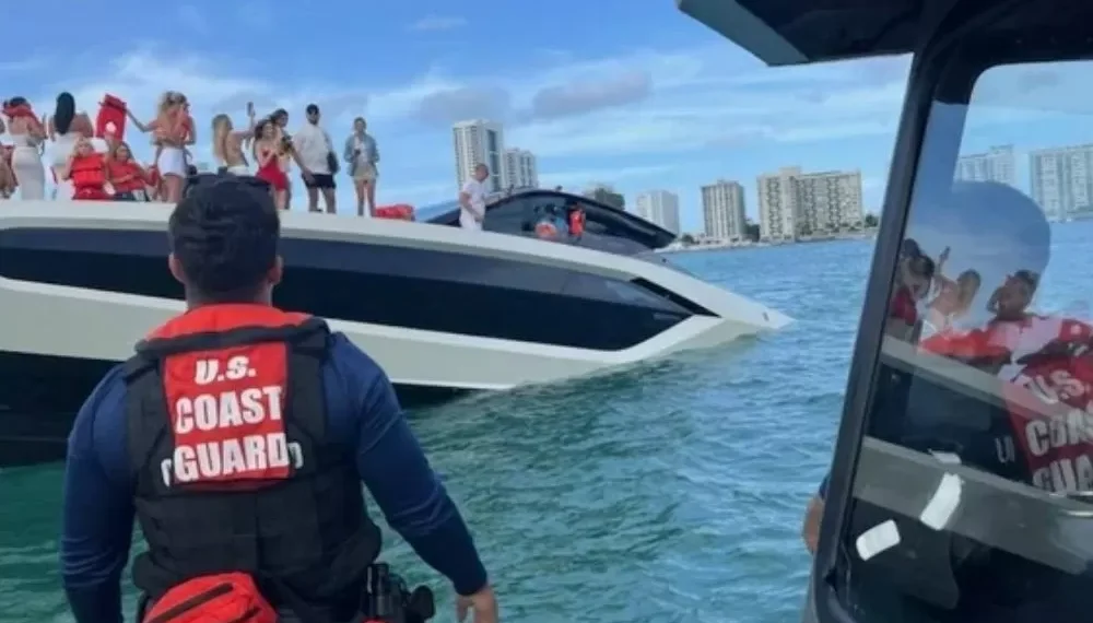 Autoridades resgatam 32 pessoas em Miami após naufrágio de iate