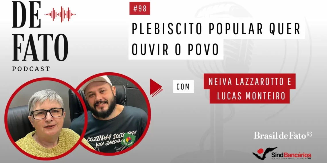 Plebiscito Popular pergunta se o povo quer o fim da escala 6×1 e que os super-ricos paguem mais imposto