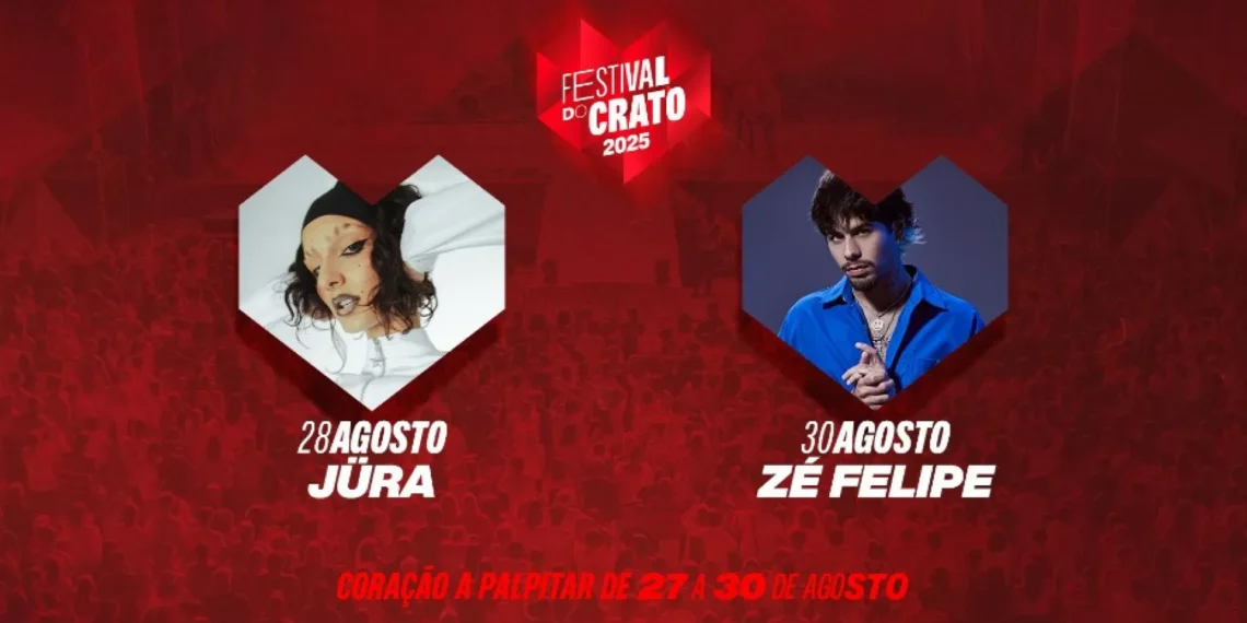 Zé Felipe, Jüra e Skunk Anansie no cartaz do Festival do Crato