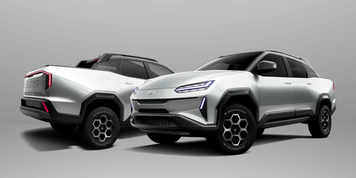 Lecar Campo é picape híbrida com dimensões de Strada e tem preço da Toro