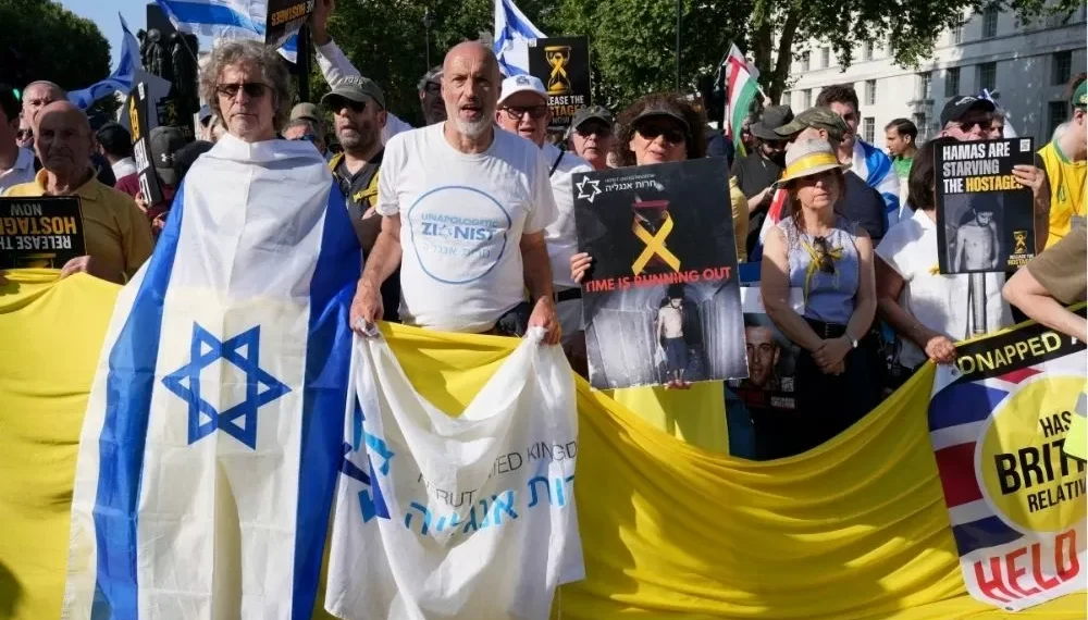 Manifestação em Londres pede libertação de reféns israelenses do Hamas