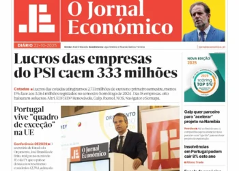 A primeira página do Jornal Económico de 22 de outubro