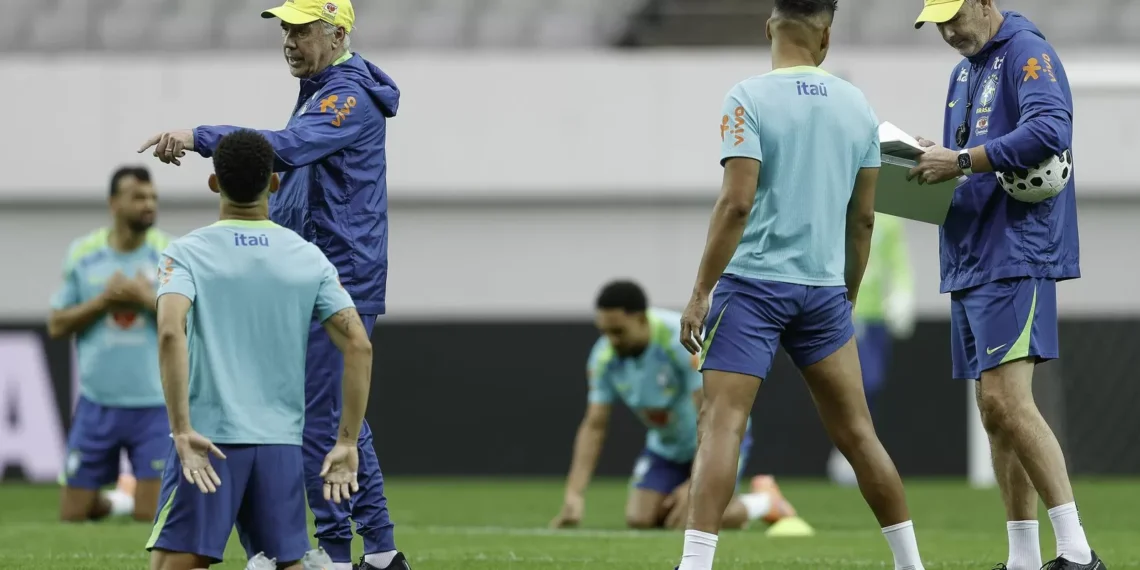 Ancelotti aposta no esquema 4-4-2 diante da Coreia do Sul