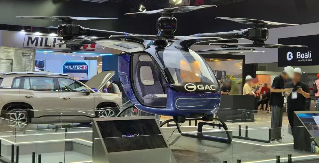 GAC tem o único carro voador do Salão do Automóvel – e ele custa mais de R$ 1,3 milhão