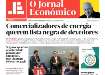 A primeira página do Jornal Económico de 5 de novembro