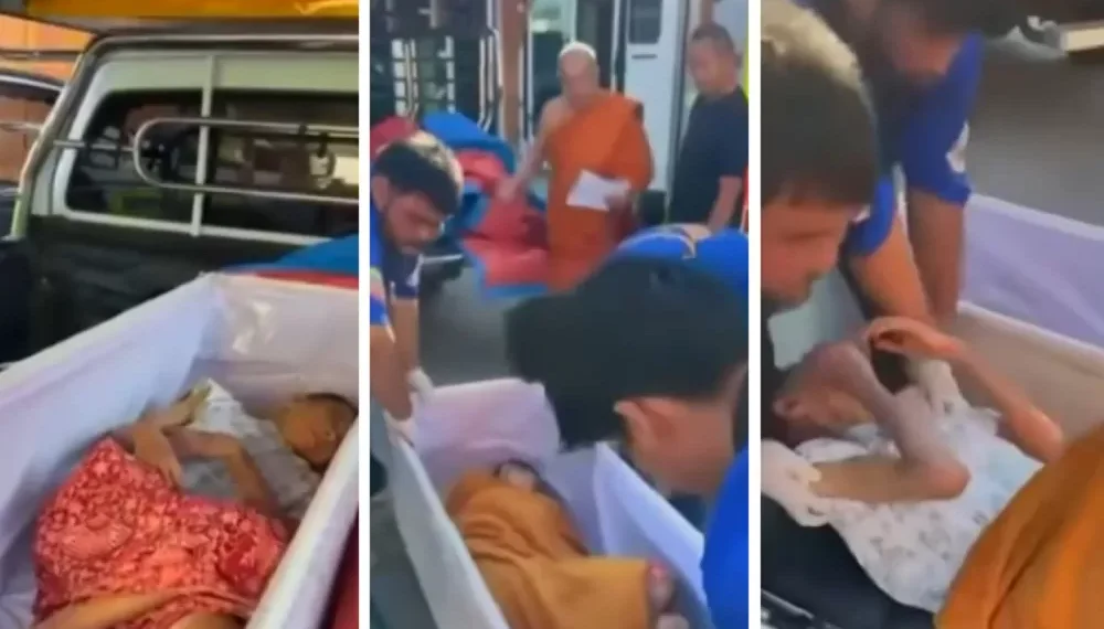 Mulher dada como morta acorda momentos antes de ser cremada na Tailândia