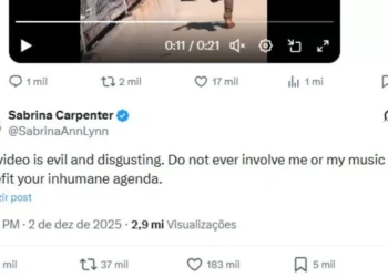 Sabrina Carpenter repudia uso de sua música em vídeo da Casa Branca sobre prisões de imigrantes